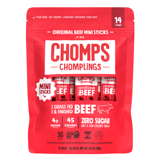 Chomps Chomplings beef mini sticks
