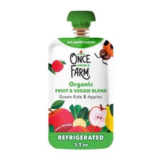 Once Upon a Farm organic kale and apple pouch