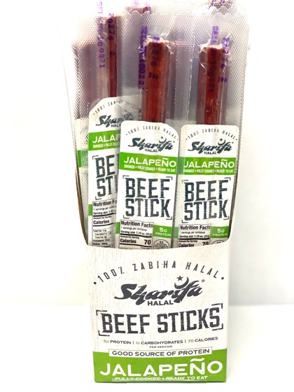 Sharifa Halal jalapeno beef sticks