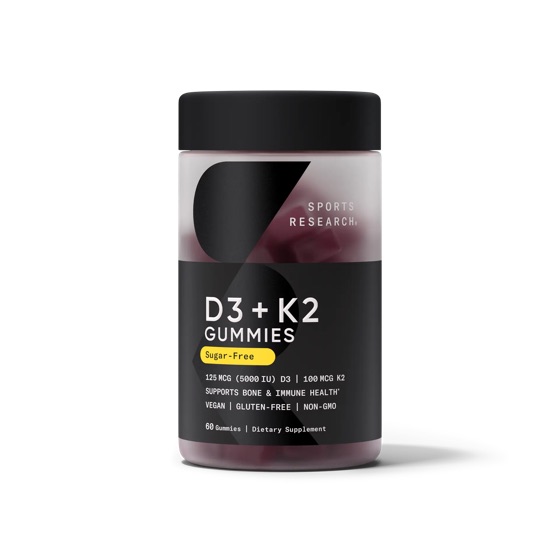 Sports Research Vitamin D3 plus K2 gummies