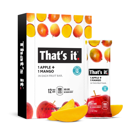 That's It apple and mango fruit bars